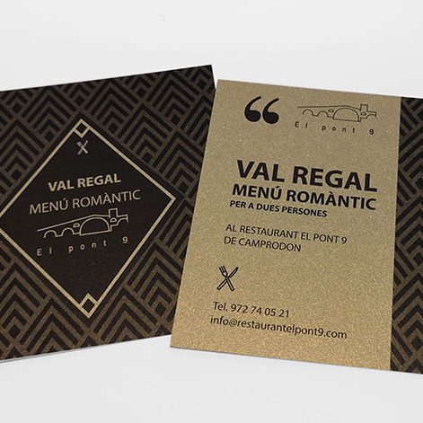 Restaurant El Pont 9 de Camprodon - Val regal: menú romàntic