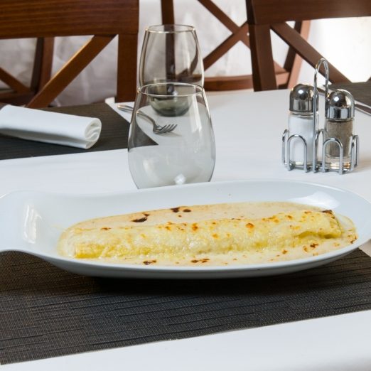Restaurant El Pont 9 de Camprodon - Ceneló de cua de vedella ecològica amb la seva crema