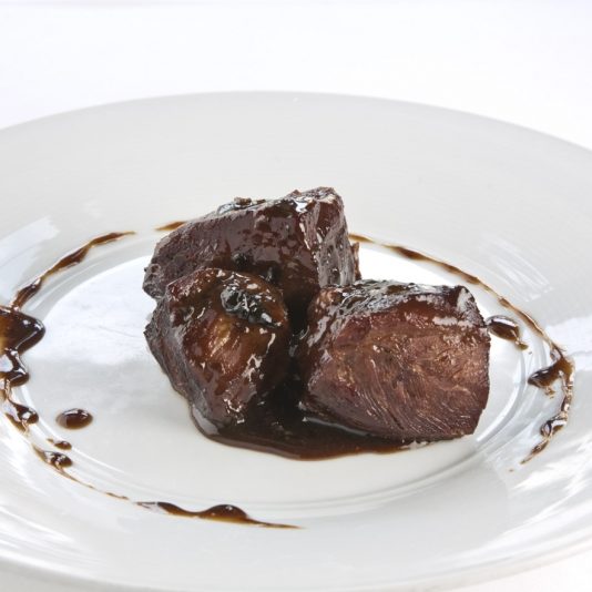 Restaurant El Pont 9 de Camprodon - Galta de vedella amb ratafia de la Garrotxa